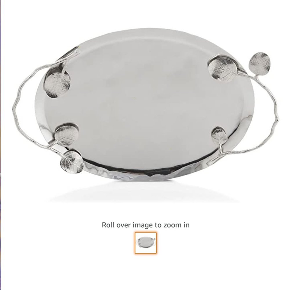 Michael Aram Botanical Leaf Oval Tray, Med…